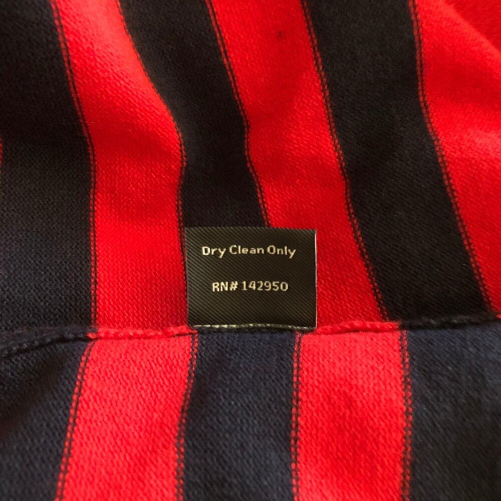 Rondina New York Square Neck Tank Top Red Navy Stripe Sleeveless Medium NWT - Picture 9 of 11